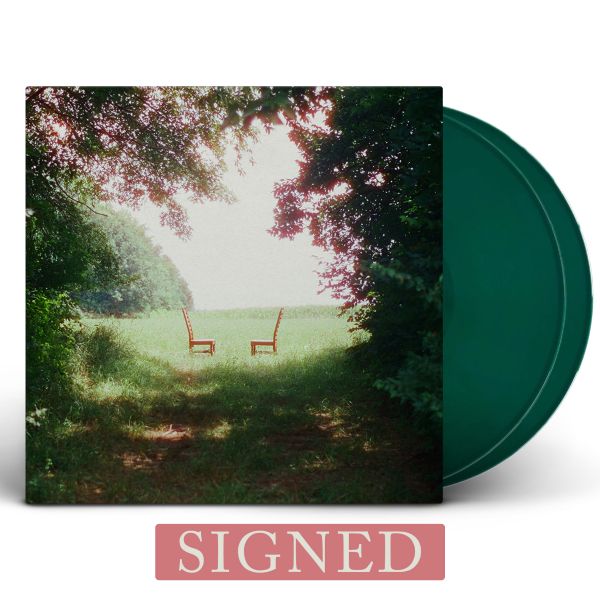 Ratboys - Singin to an Empty Chair album cover shown with 2 green colored vinyl records