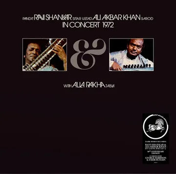 RAVI SHANKAR & ALI AKBAR KHAN In Concert 1972 album cover