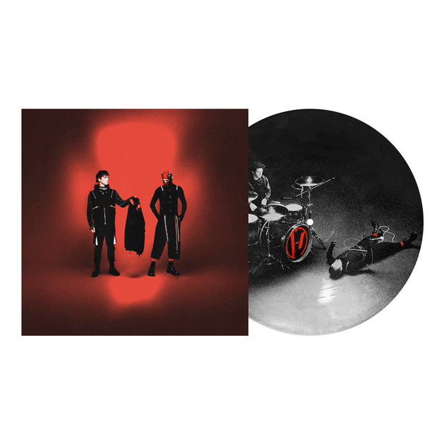 Twenty One Pilots "Breach" album cover shown with the RELIVE picture disc vinyl