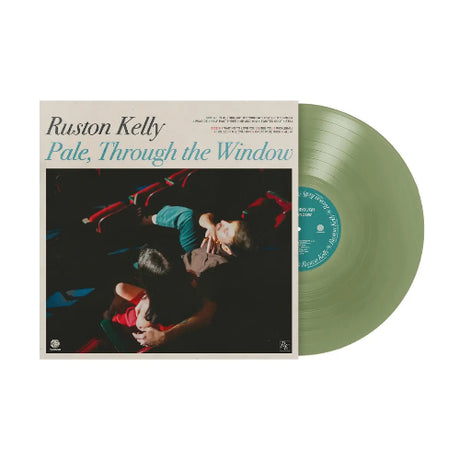 Ruston Kelly - Pale, Through The Window album cover and green vinyl. 