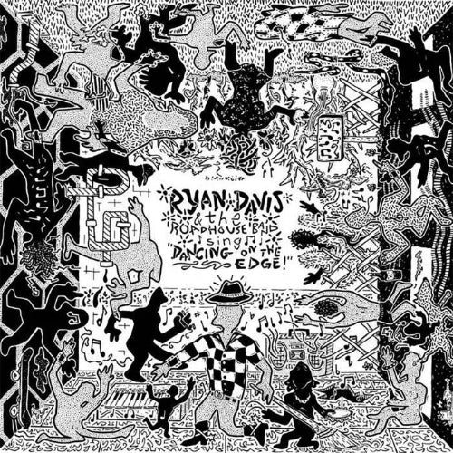 ryan davis and the roadhouse band  - dancing on the edge album cover. 