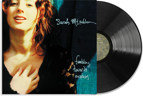 Sarah McLachlan - Fumbling Towards Ecstasy album cover and black vinyl. 