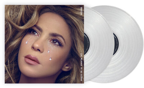 Shakira - Las Mujeres Ya No Lloran album cover and 2LP clear vinyl. 