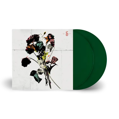 Shinedown - EI8HT album cover and green vinyl