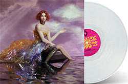 Sophie "Oil of Every Pearl's Un-Insides" album cover shown with a pearl white colored vinyl record