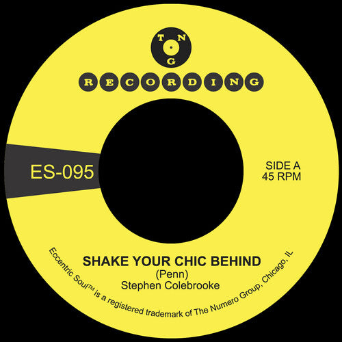 Stephen Colebrooke - Shake Your Chic Behind / Stay Away From Music 7" label. 