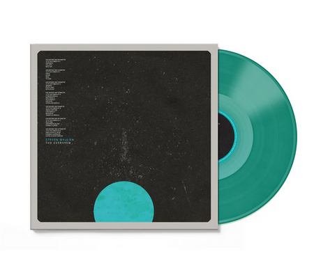 Steven Wilson "The Overview" album cover shown with a mint green colored vinyl record