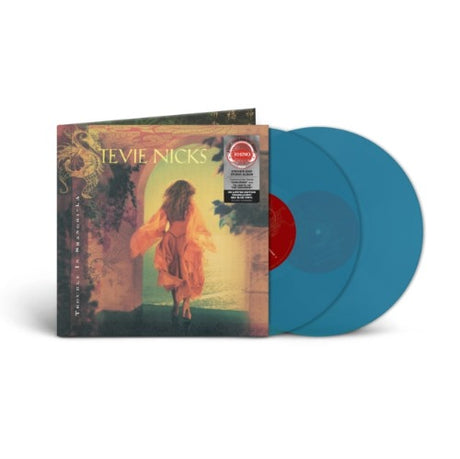 Stevie Nicks - Trouble In Shangri-la album cover and 2LP transparent sea blue vinyl. 