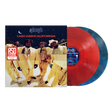 The Pharcyde "labcabincalifornia" album cover shown with one red and one blue smoke colored vinyl record