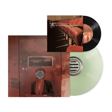 Taking Back Sunday - Louder Now album cover, coke bottle green LP and black 7" single. 
