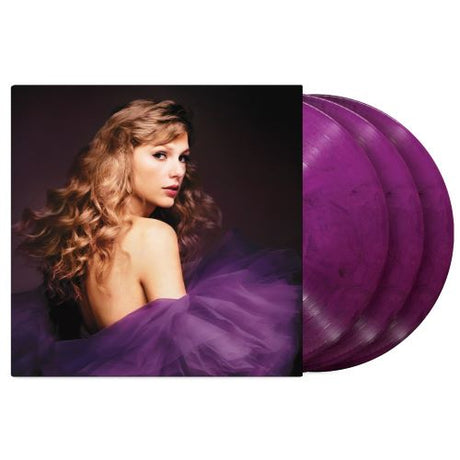Taylor Swift - Speak Now Taylor's Version album cover with 3 purple marble colored vinyl records