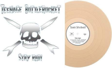 Teenage Bottlerocket - Stay Rad! album cover and beer vinyl. 