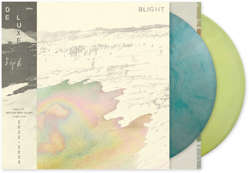 The Antlers - Blight Deluxe Edition album cover and 2LP blue and green vinyl