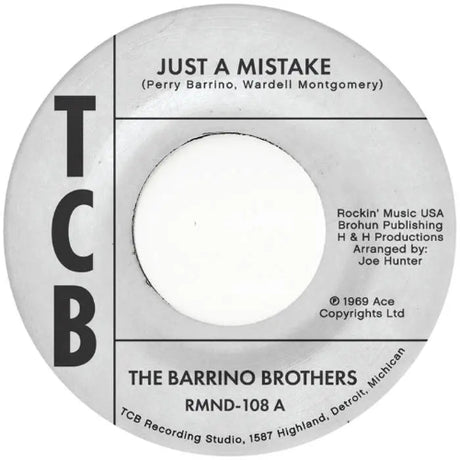 The Barrino Brothers - Just A Mistake / I'll Take My Flowers Right Now 7" single