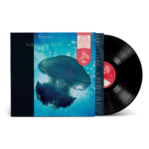 The Chills - Submarine Bells album cover and black vinyl. 