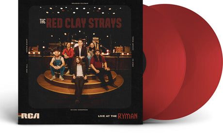 The Red Clay Strays - Live At the Ryman album cover and 2LP red vinyl. 