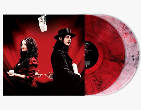 The White Stripes - Get Behind Me Satan album cover and 2LP marble vinyl  