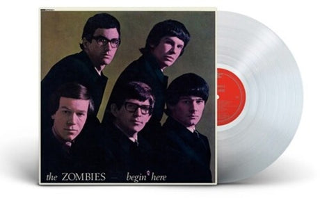 The Zombies - Begin Here album cover and clear vinyl 
