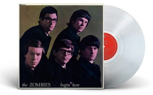 The Zombies - Begin Here album cover and clear vinyl 