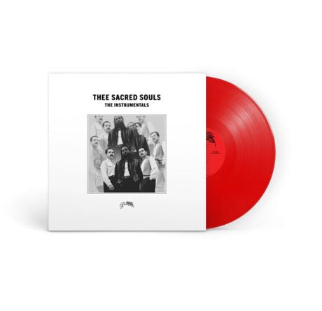 Thee Sacred Souls - The Instrumentals album cover and red vinyl. 