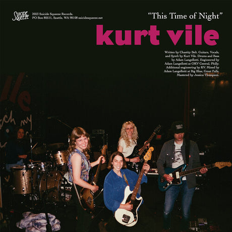 Kurt Vile & Courtney Barnett - This Time of Night / Different Now 7" vinyl cover. 