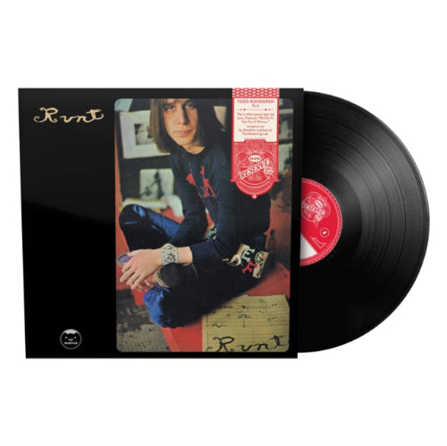 Todd Rundgren - Runt album cover and black vinyl. 