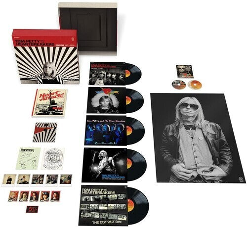 Tom Petty & the Heartbreakers - Origins 1971-1978 album cover, inserts, 5LP vinyl, poster, and DVD / Blu-ray discs. 
