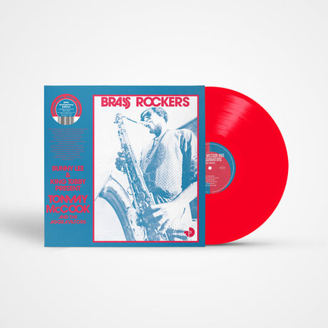 Tommy McCook - Brass Rockers album cover and red vinyl. 