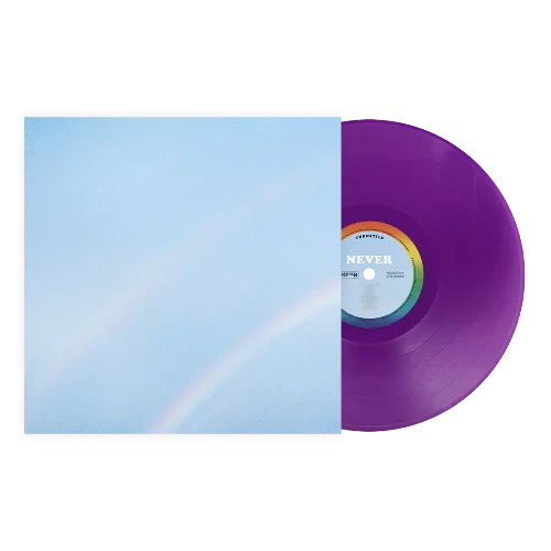 Turnstile - Never Enough album cover and purple vinyl. 