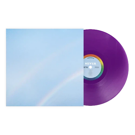 Turnstile - Never Enough album cover and purple vinyl. 