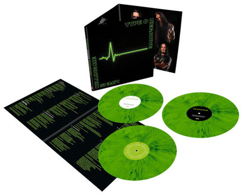 Type O Negative - Life Is Killing Me album cover and 3LP Green and black vinyl. 