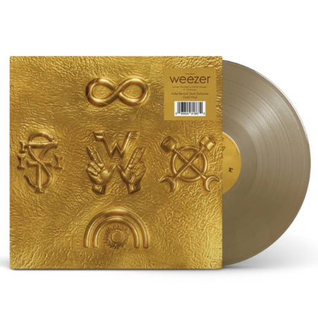 Weezer - Weezer album cover and gold vinyl