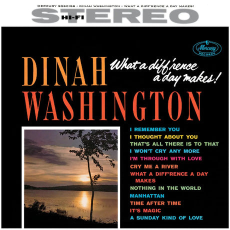 Dinah Washington - What A Diff'rence A Day Makes album cover. 