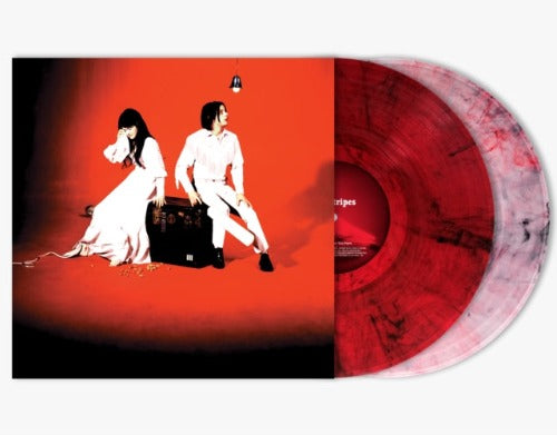 The White Stripes - Elephant album cover with Red & Black Smokey Vinyl and Red Clear Smokey Vinyl. 