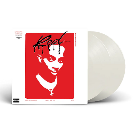 Playboi Carti - Whole Lotta Red album cover and 2LP white vinyl. 