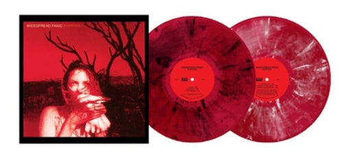 Widespread Panic - Everyday album cover and 2LP red with black and white splatter vinyl