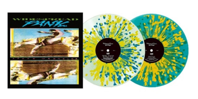 Widespread Panic - Space Wrangler album cover and 2LP teal, yellow, and green vinyl