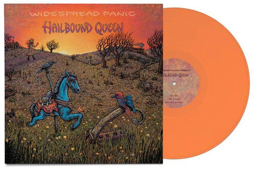 Widespread Panic "Hailbound Queen" album cover shown with orange colored vinyl record