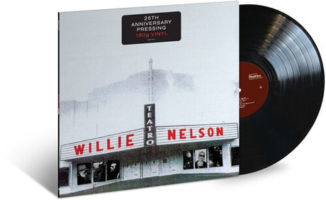 Willie Nelson - Teatro album cover with black vinyl record