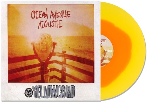 Yellowcard - Ocean Avenue Acoustic album cover and orange in yellow vinyl. 