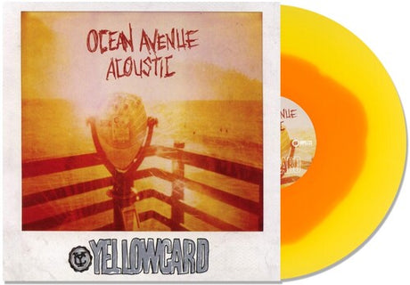 Yellowcard - Ocean Avenue Acoustic album cover and orange in yellow vinyl. 