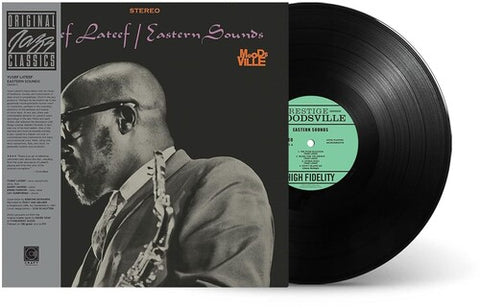 Yusef Lateef - Eastern Sounds album cover and black vinyl. 
