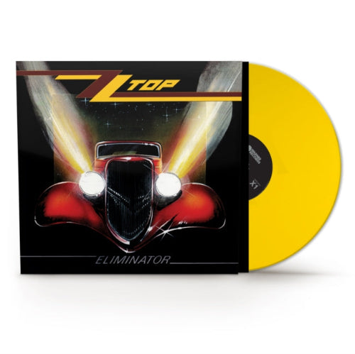 ZZ Top - Eliminator album cover and yellow vinyl. 