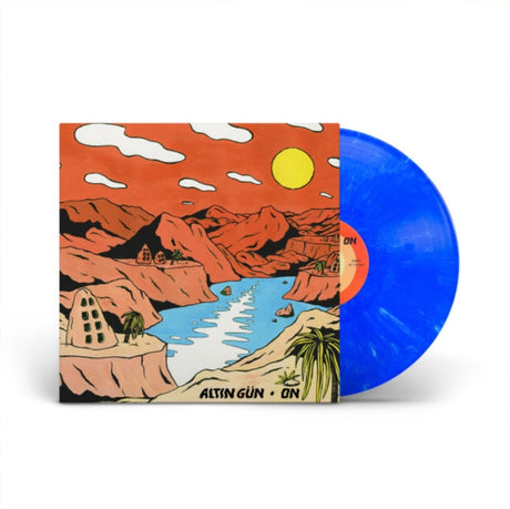 Altin Gun - On album cover with a Turquoise Vinyl record