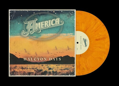 America - Halcyon Days album cover and orange vinyl