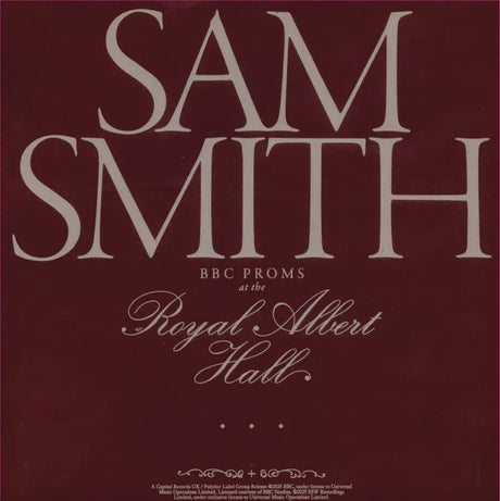 Sam SMith - BBC Proms At The Royal Albert Hall album cover 