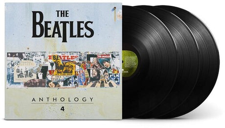Beatles - Anthology 4 album cover and 3LP vinyl. 