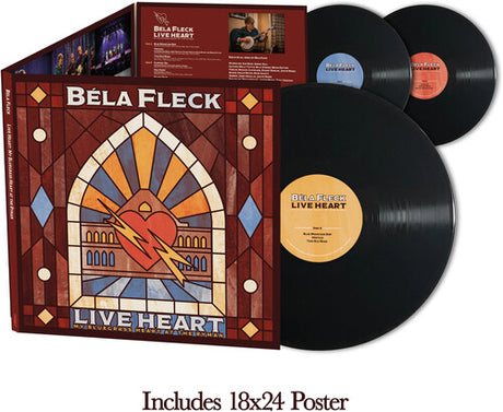 Bela Fleck - Live Heart: My Bluegrass Heart At The Ryman album cover and 3LP 