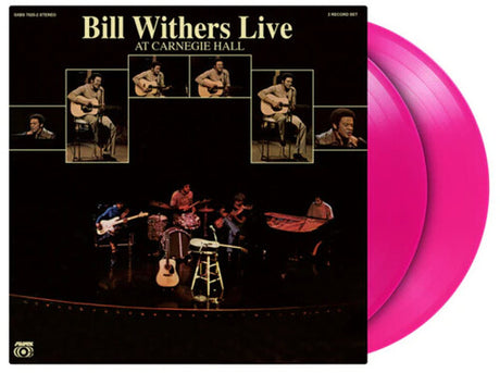 Bill Withers - Live At Carnegie Hall album cover and 2LP pink vinyl