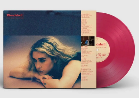 Blondshell - If You Asked For A Picture album cover and red vinyl. 